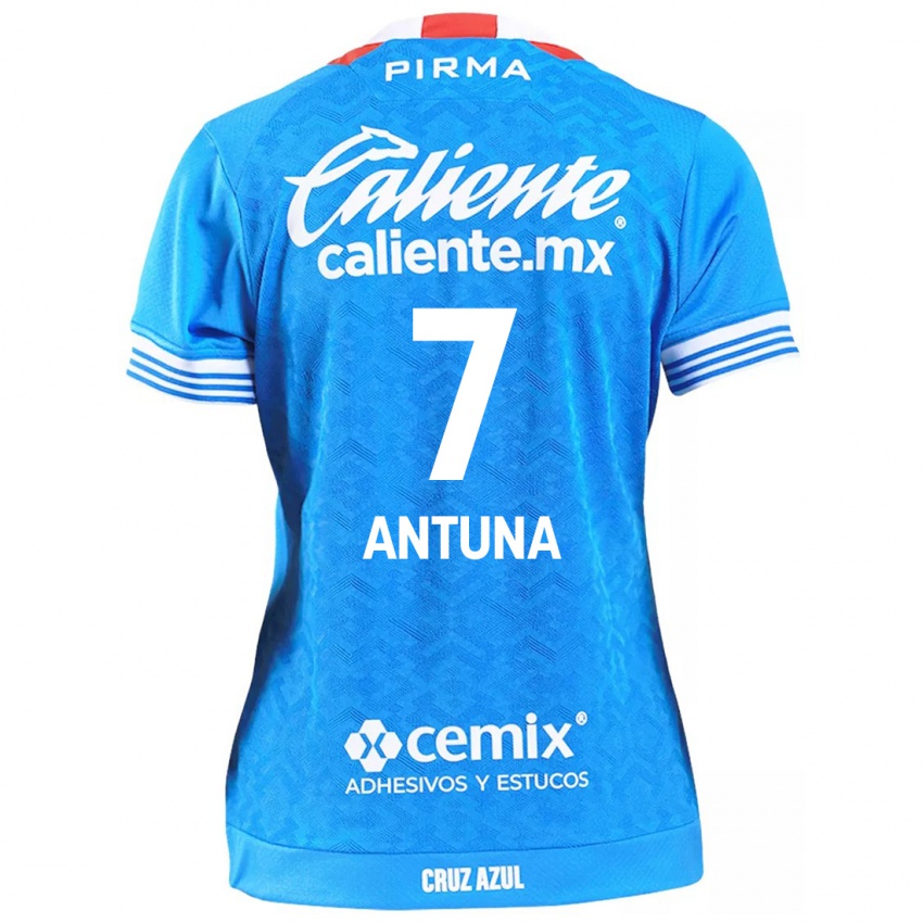 Criança Camisola Uriel Antuna #7 Céu Azul Principal 2024/25 Camisa Brasil