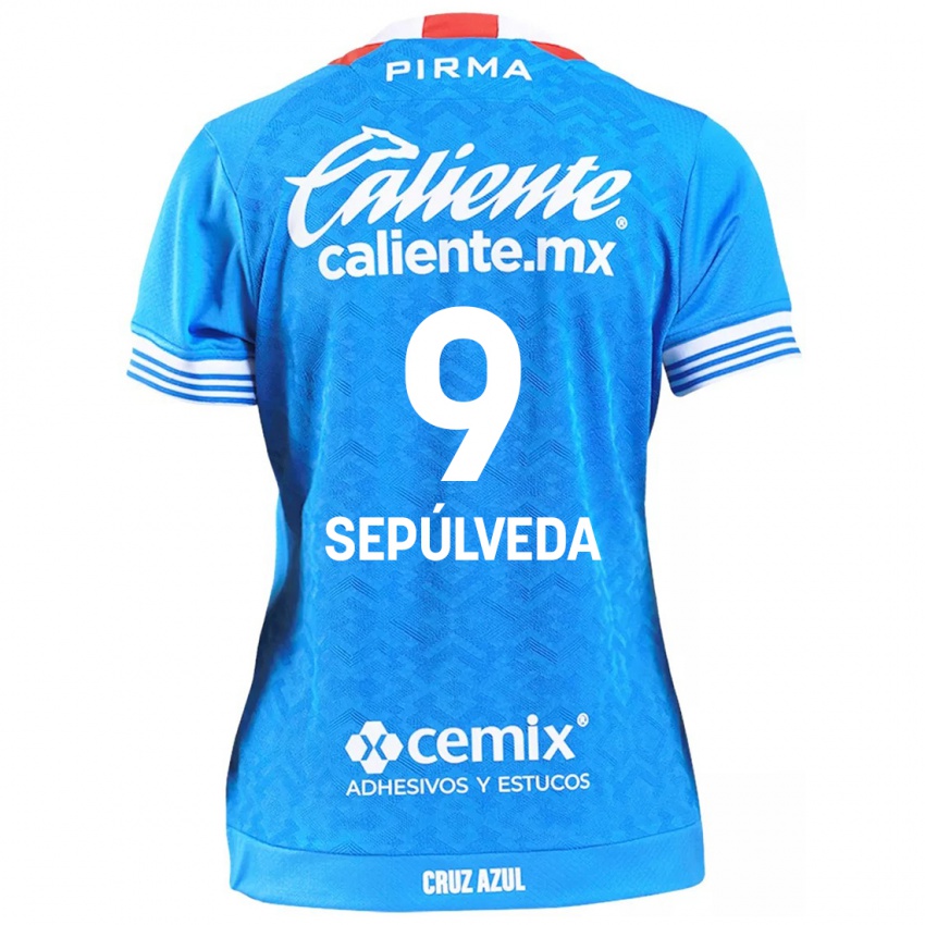 Criança Camisola Ángel Sepúlveda #9 Céu Azul Principal 2024/25 Camisa Brasil