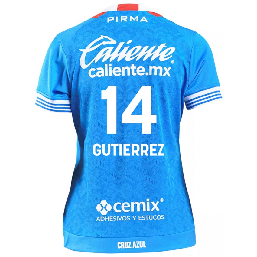 Criança Camisola Alexis Gutierrez #14 Céu Azul Principal 2024/25 Camisa Brasil