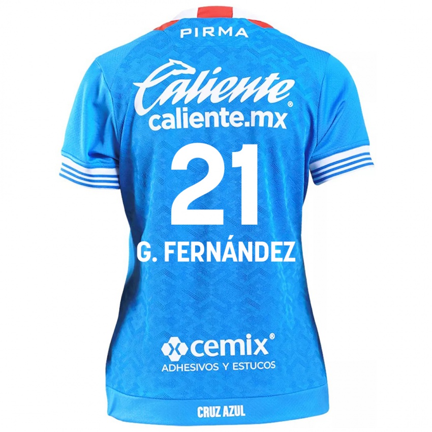 Criança Camisola Gabriel Fernández #21 Céu Azul Principal 2024/25 Camisa Brasil