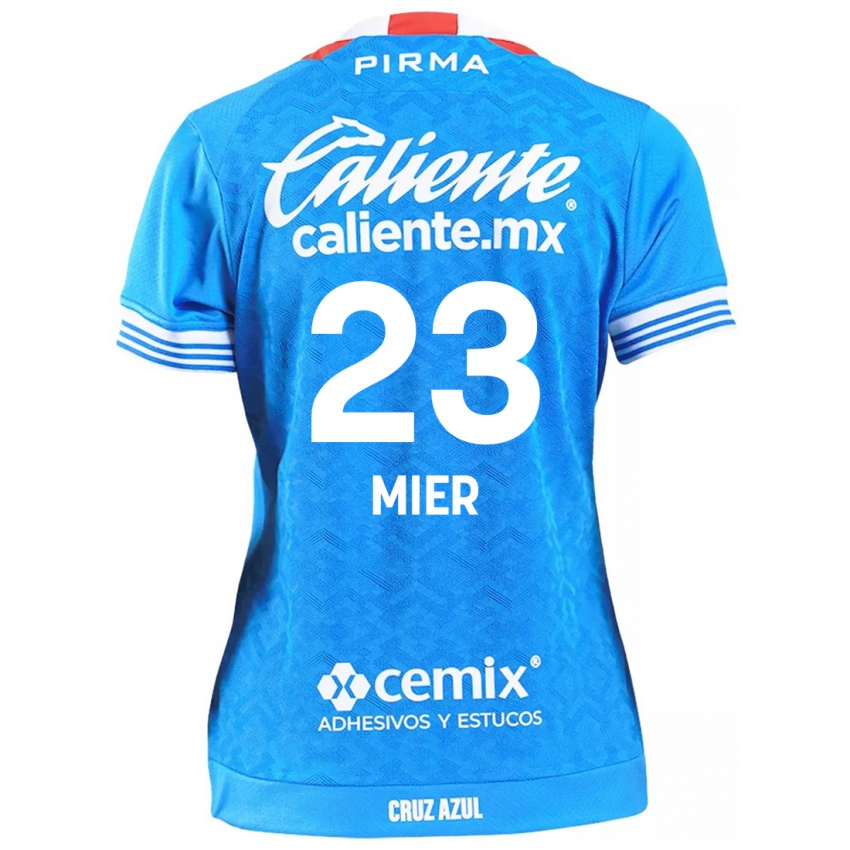 Criança Camisola Kevin Mier #23 Céu Azul Principal 2024/25 Camisa Brasil