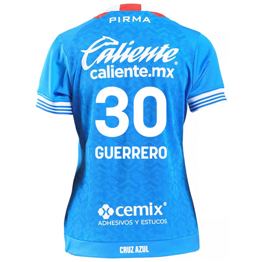 Criança Camisola Rafael Guerrero #30 Céu Azul Principal 2024/25 Camisa Brasil