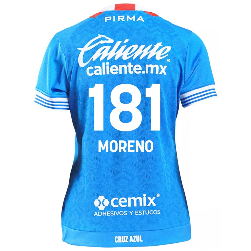 Criança Camisola Roberto Moreno #181 Céu Azul Principal 2024/25 Camisa Brasil