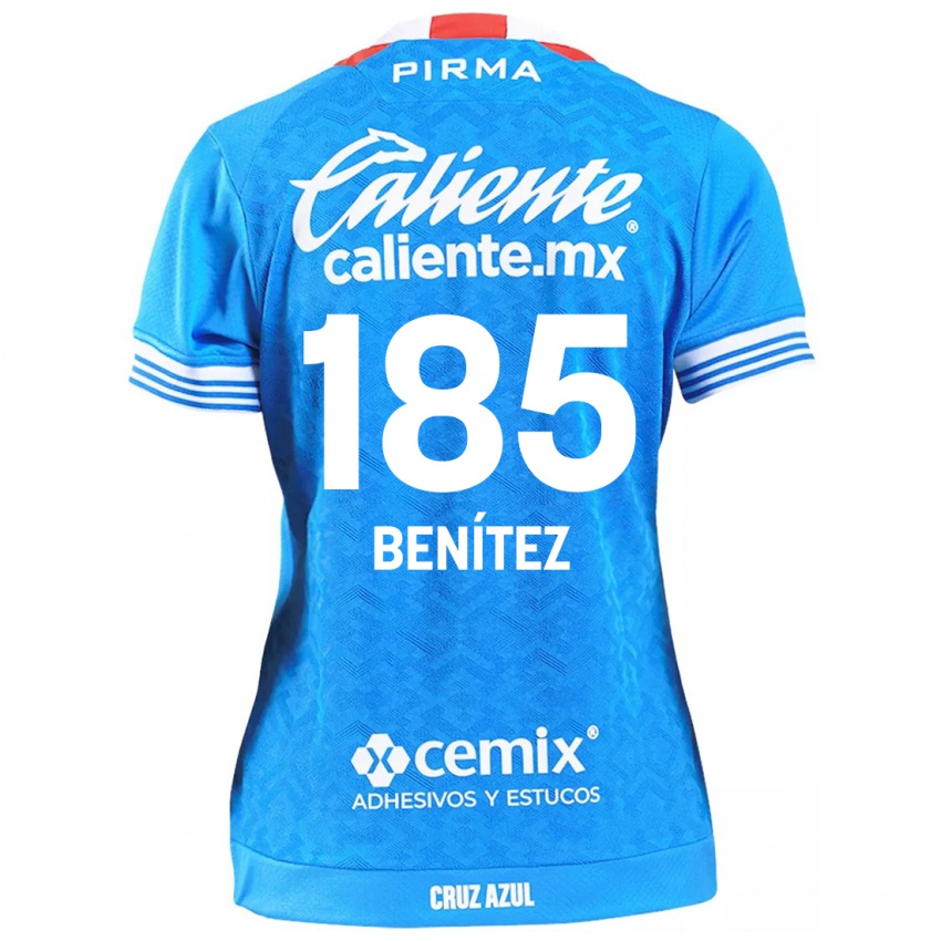 Criança Camisola Cristopher Benitez #185 Céu Azul Principal 2024/25 Camisa Brasil