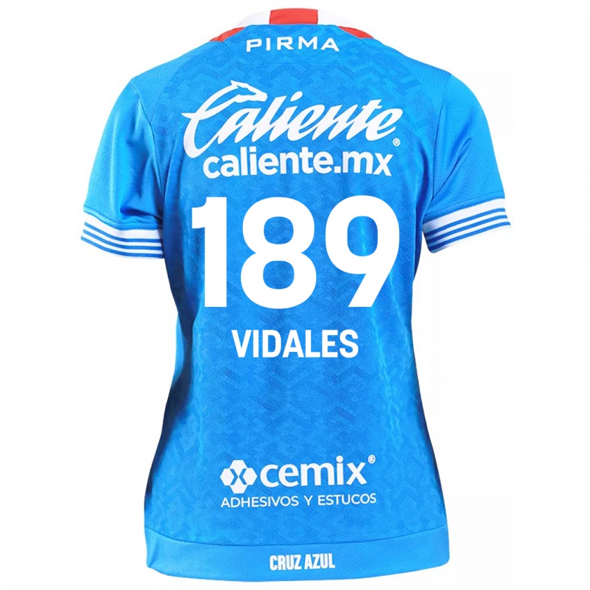 Criança Camisola Álvaro Vidales #189 Céu Azul Principal 2024/25 Camisa Brasil