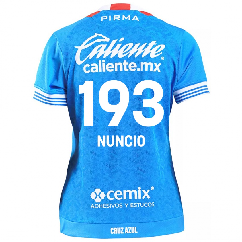 Criança Camisola Jorge Nuncio #193 Céu Azul Principal 2024/25 Camisa Brasil