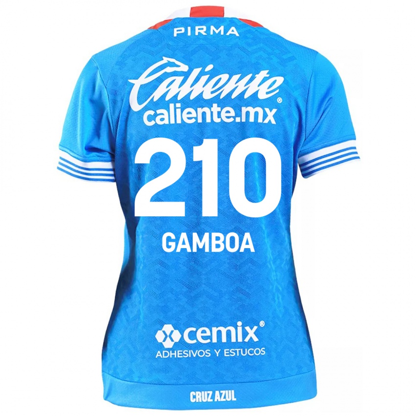 Criança Camisola Bryan Gamboa #210 Céu Azul Principal 2024/25 Camisa Brasil