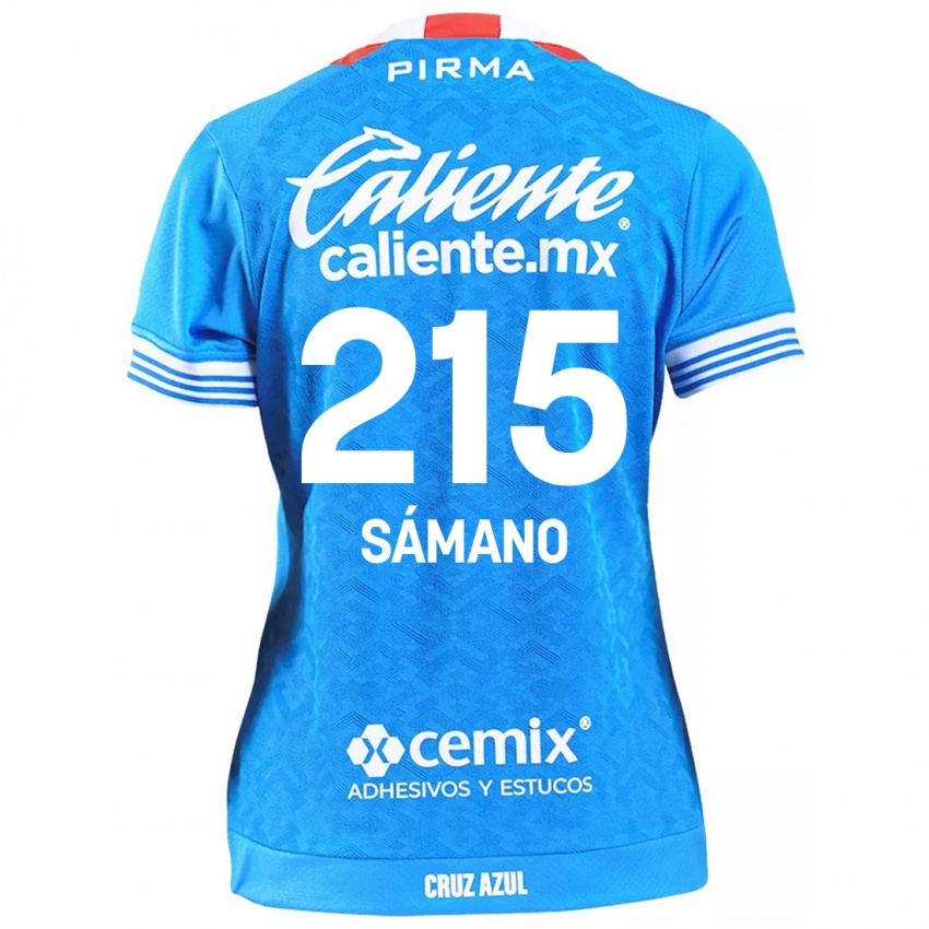 Criança Camisola Fernando Sámano #215 Céu Azul Principal 2024/25 Camisa Brasil