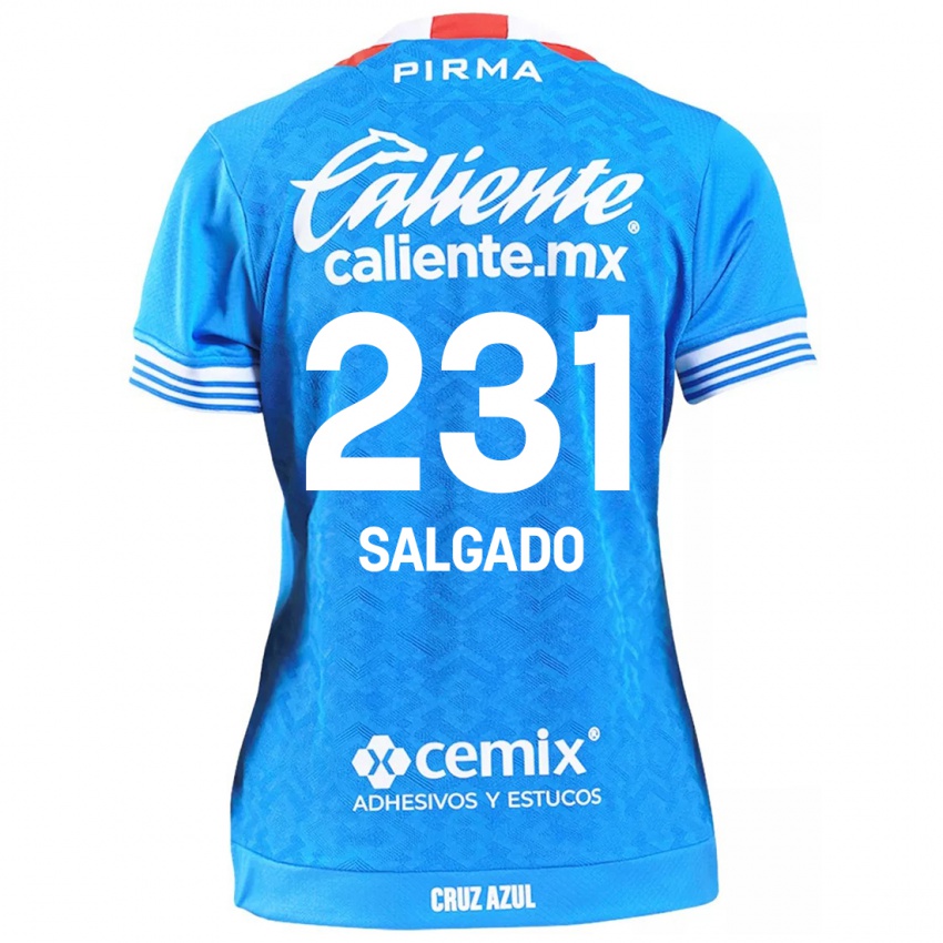 Criança Camisola Bruno Salgado #231 Céu Azul Principal 2024/25 Camisa Brasil