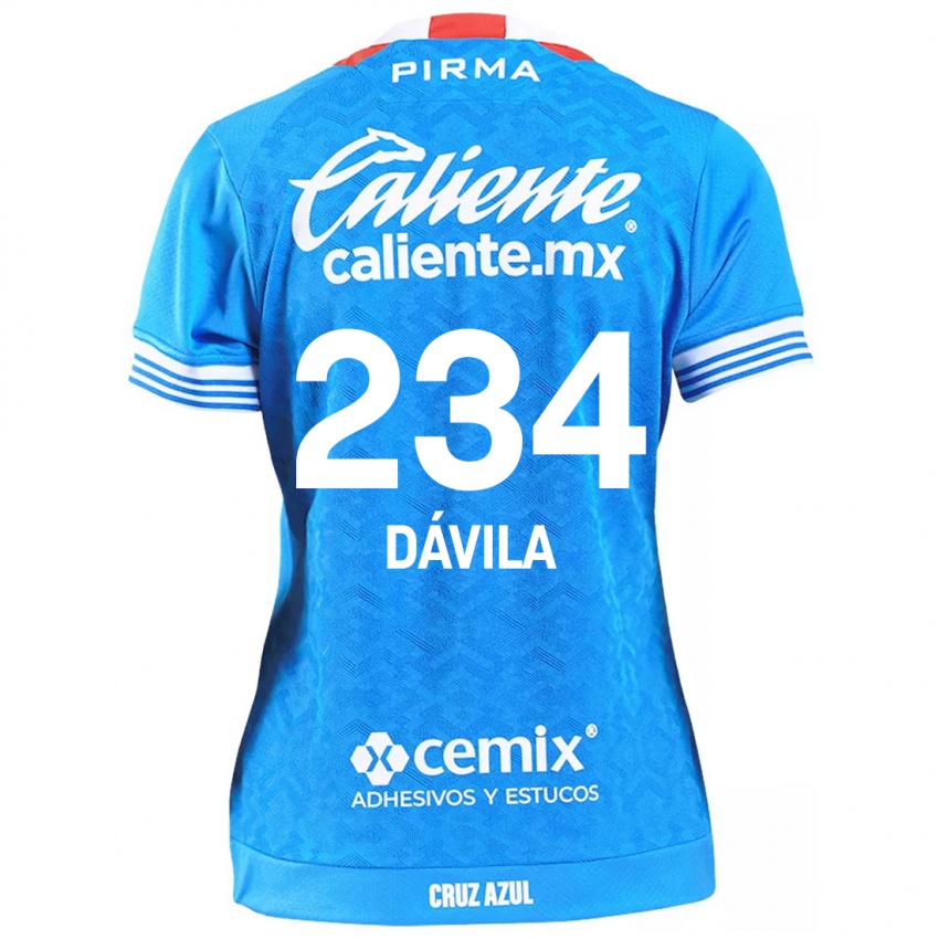 Criança Camisola Emilio Dávila #234 Céu Azul Principal 2024/25 Camisa Brasil