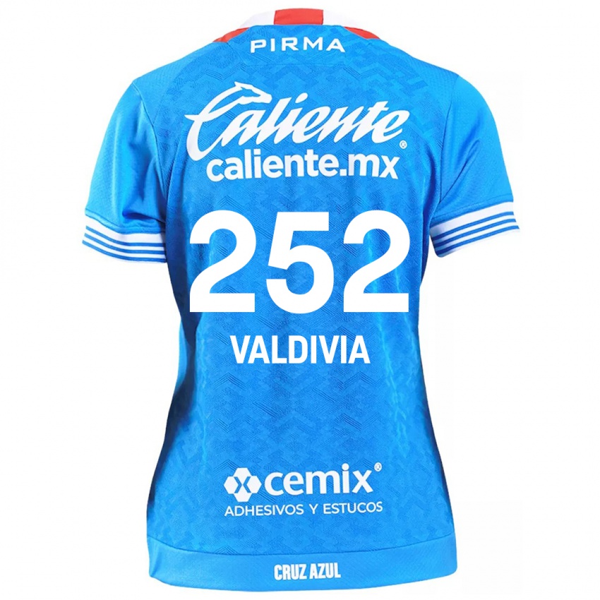 Criança Camisola Christian Valdivia #252 Céu Azul Principal 2024/25 Camisa Brasil