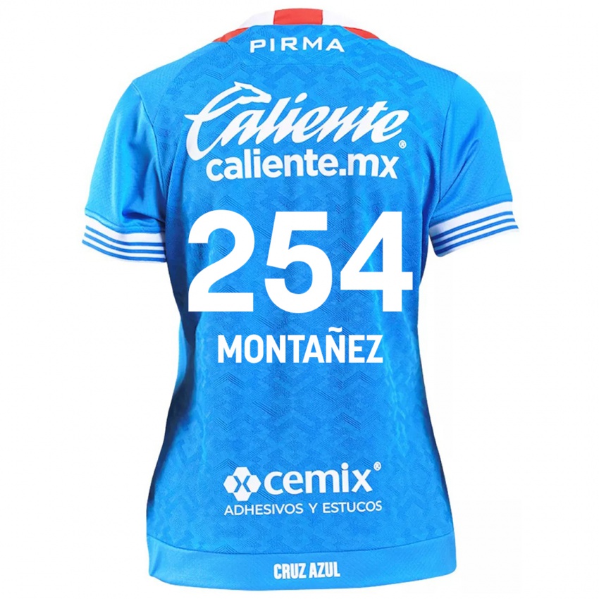 Criança Camisola Humberto Montañez #254 Céu Azul Principal 2024/25 Camisa Brasil