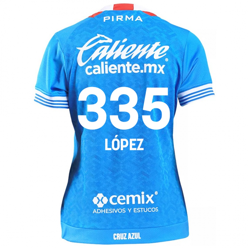 Criança Camisola Alfredo López #335 Céu Azul Principal 2024/25 Camisa Brasil