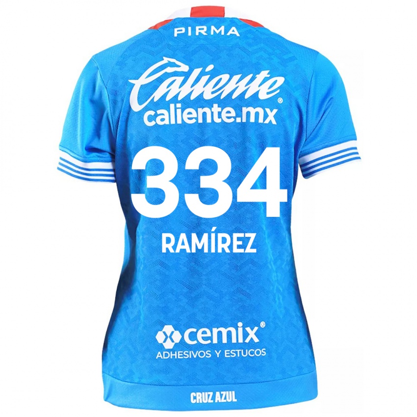 Criança Camisola Mauricio Ramírez #334 Céu Azul Principal 2024/25 Camisa Brasil