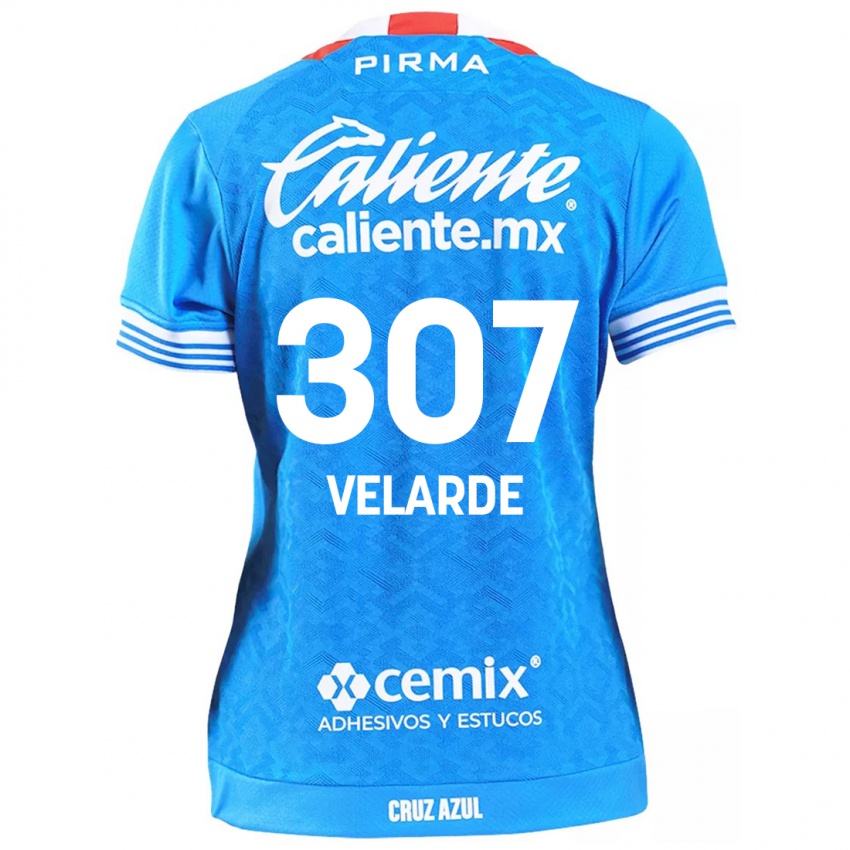 Criança Camisola Juan Velarde #307 Céu Azul Principal 2024/25 Camisa Brasil