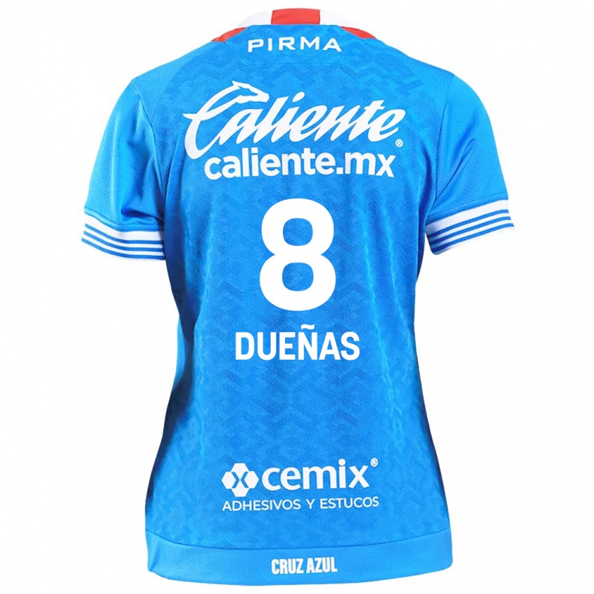 Criança Camisola Jesus Duenas #8 Céu Azul Principal 2024/25 Camisa Brasil