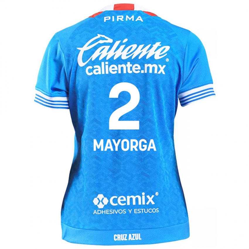 Criança Camisola Alejandro Mayorga #2 Céu Azul Principal 2024/25 Camisa Brasil