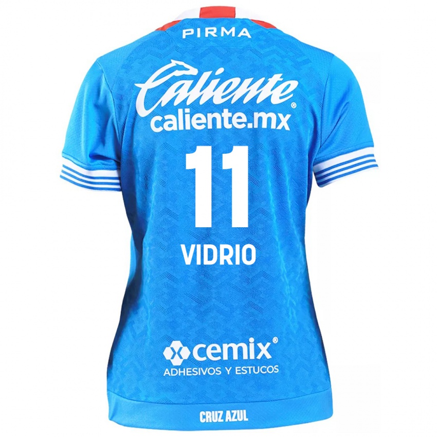 Criança Camisola Nailea Vidrio #11 Céu Azul Principal 2024/25 Camisa Brasil