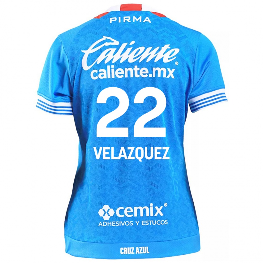 Criança Camisola Hireri Velazquez #22 Céu Azul Principal 2024/25 Camisa Brasil