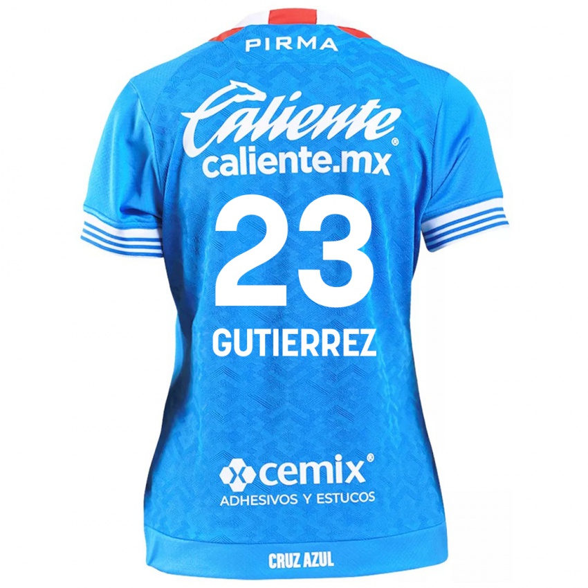 Criança Camisola Ivonne Gutierrez #23 Céu Azul Principal 2024/25 Camisa Brasil