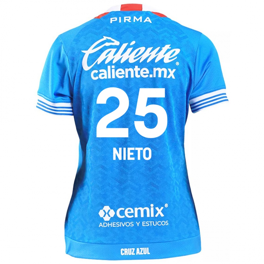 Criança Camisola Natsidieli Nieto #25 Céu Azul Principal 2024/25 Camisa Brasil