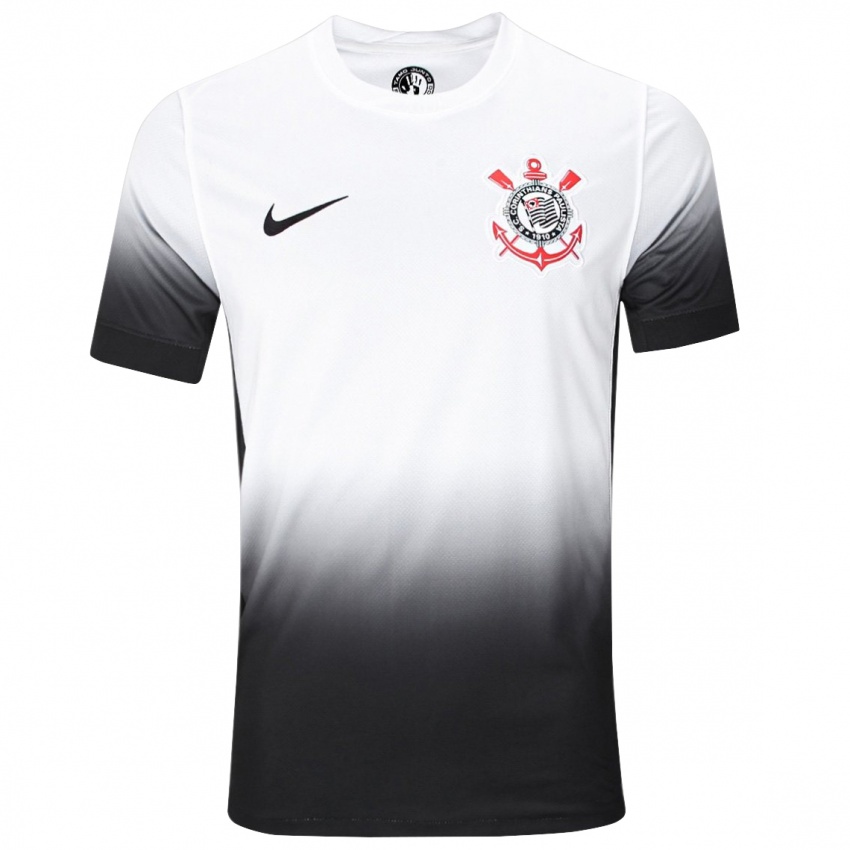 Criança Camisola Gustavo Henrique #13 Branco Preto Principal 2024/25 Camisa Brasil