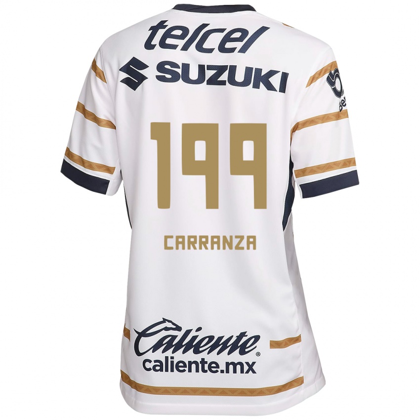 Criança Camisola Kléber Carranza #199 Obsidiana Branca Principal 2024/25 Camisa Brasil