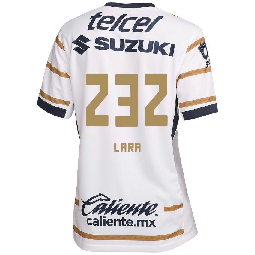 Criança Camisola Pablo Lara #232 Obsidiana Branca Principal 2024/25 Camisa Brasil