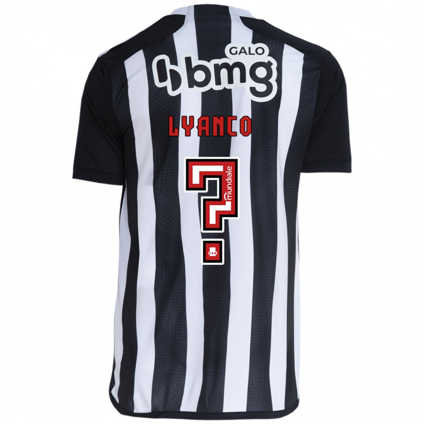 Criança Camisola Lyanco #0 Branco Preto Principal 2024/25 Camisa Brasil