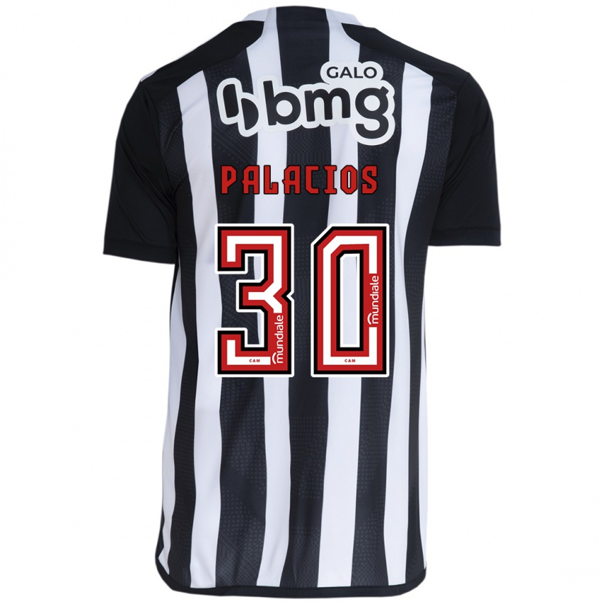 Criança Camisola Brahian Palacios #30 Branco Preto Principal 2024/25 Camisa Brasil