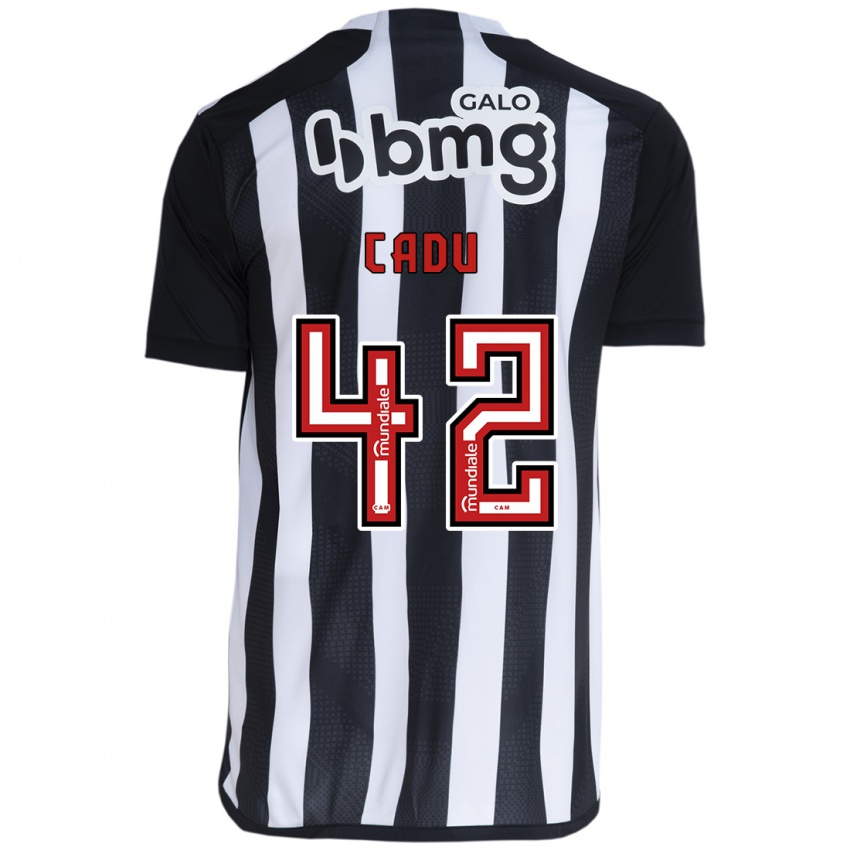 Criança Camisola Cadu #42 Branco Preto Principal 2024/25 Camisa Brasil