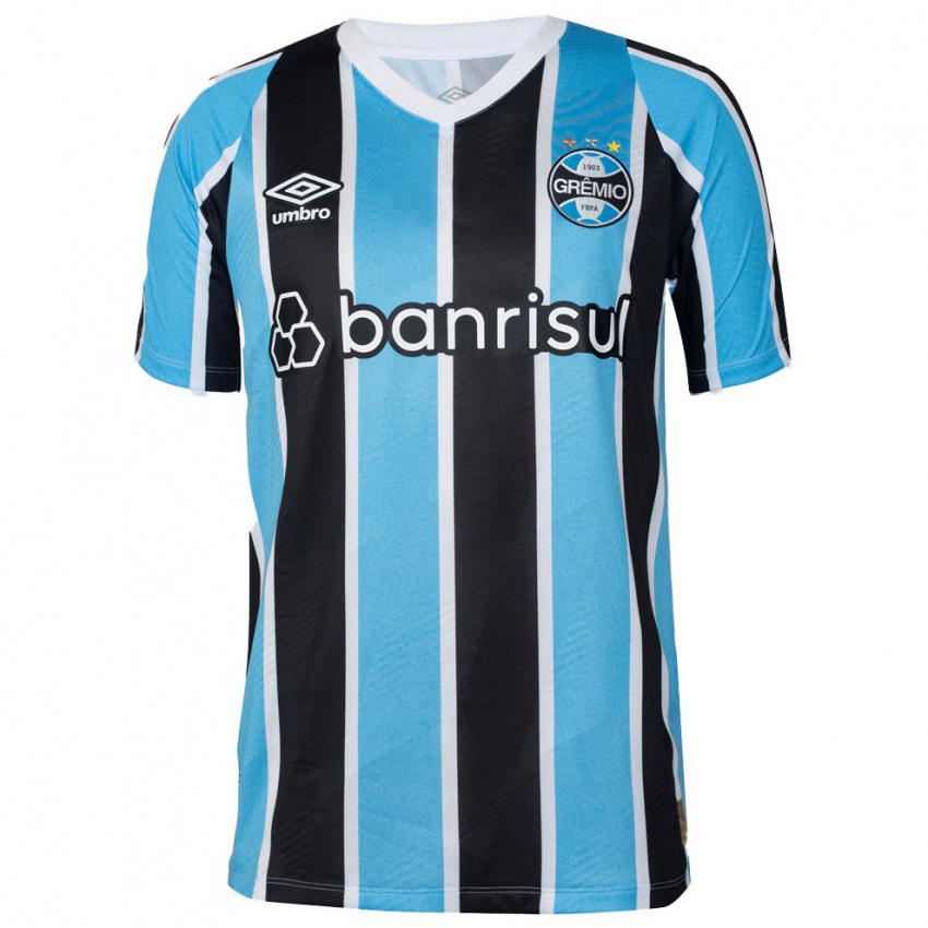 Criança Camisola Felipe Scheibig #0 Azul Preto Branco Principal 2024/25 Camisa Brasil