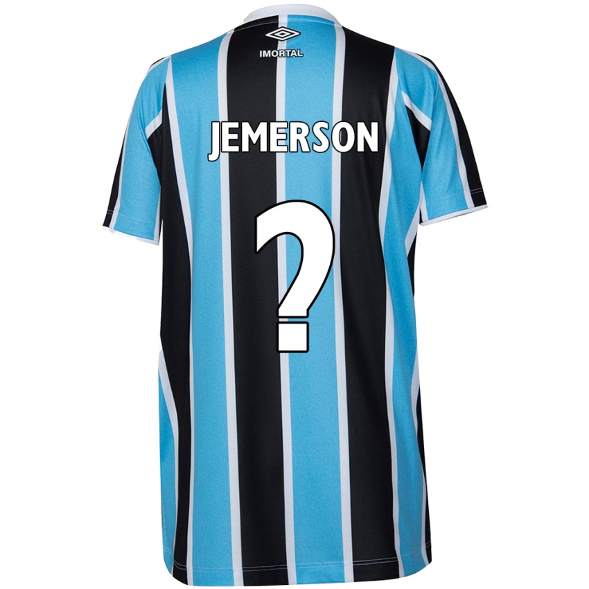 Criança Camisola Jemerson #0 Azul Preto Branco Principal 2024/25 Camisa Brasil