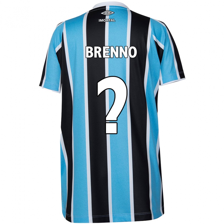 Criança Camisola Brenno #0 Azul Preto Branco Principal 2024/25 Camisa Brasil