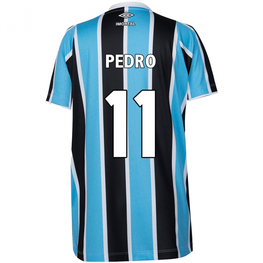 Criança Camisola João Pedro #11 Azul Preto Branco Principal 2024/25 Camisa Brasil