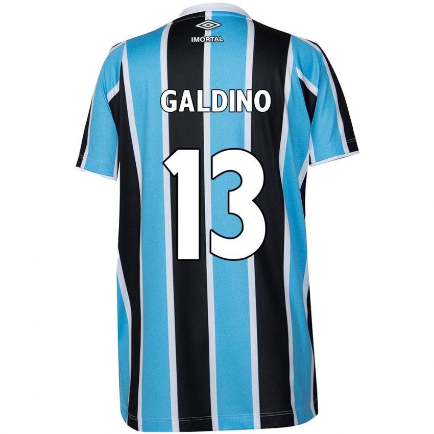 Criança Camisola Everton Galdino #13 Azul Preto Branco Principal 2024/25 Camisa Brasil