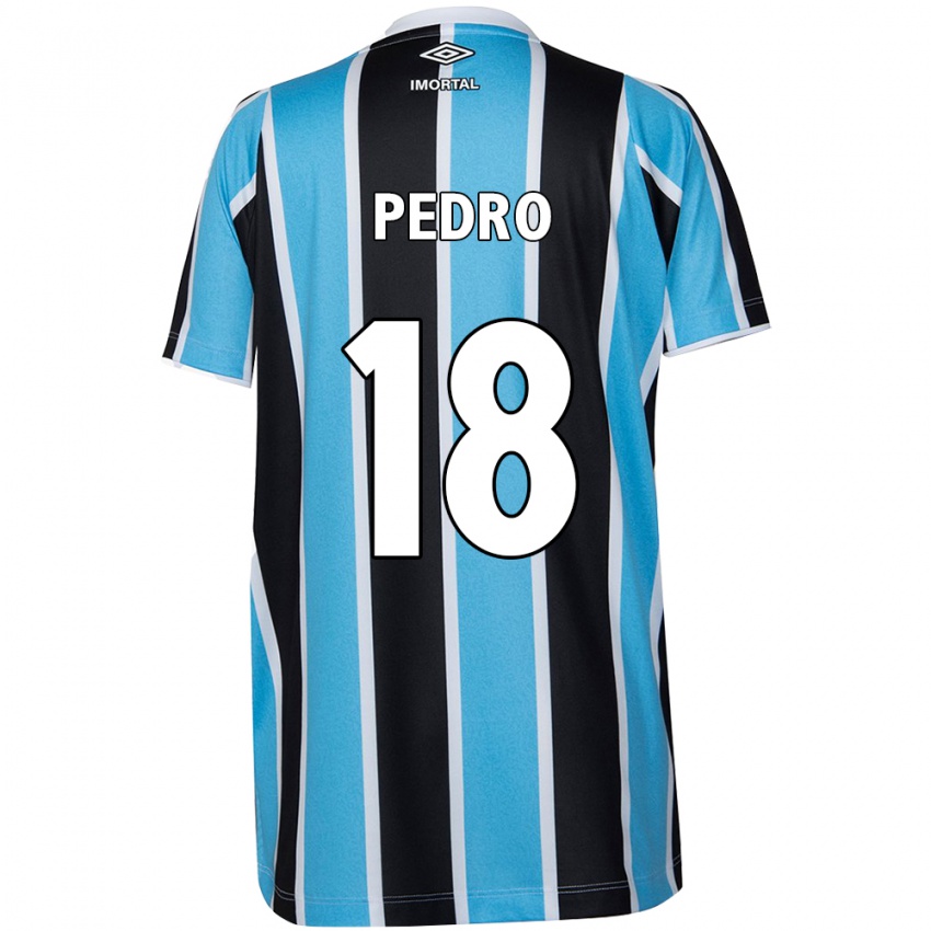 Criança Camisola João Pedro #18 Azul Preto Branco Principal 2024/25 Camisa Brasil