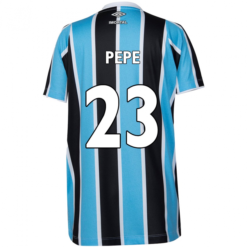 Criança Camisola Pepê #23 Azul Preto Branco Principal 2024/25 Camisa Brasil