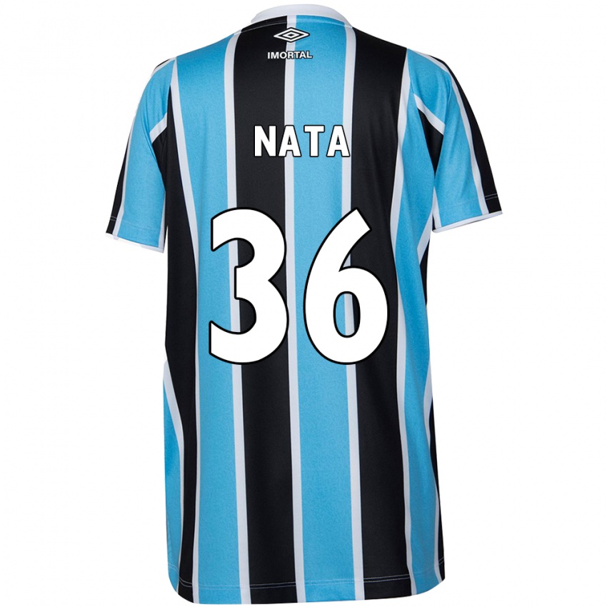 Criança Camisola Natã #36 Azul Preto Branco Principal 2024/25 Camisa Brasil