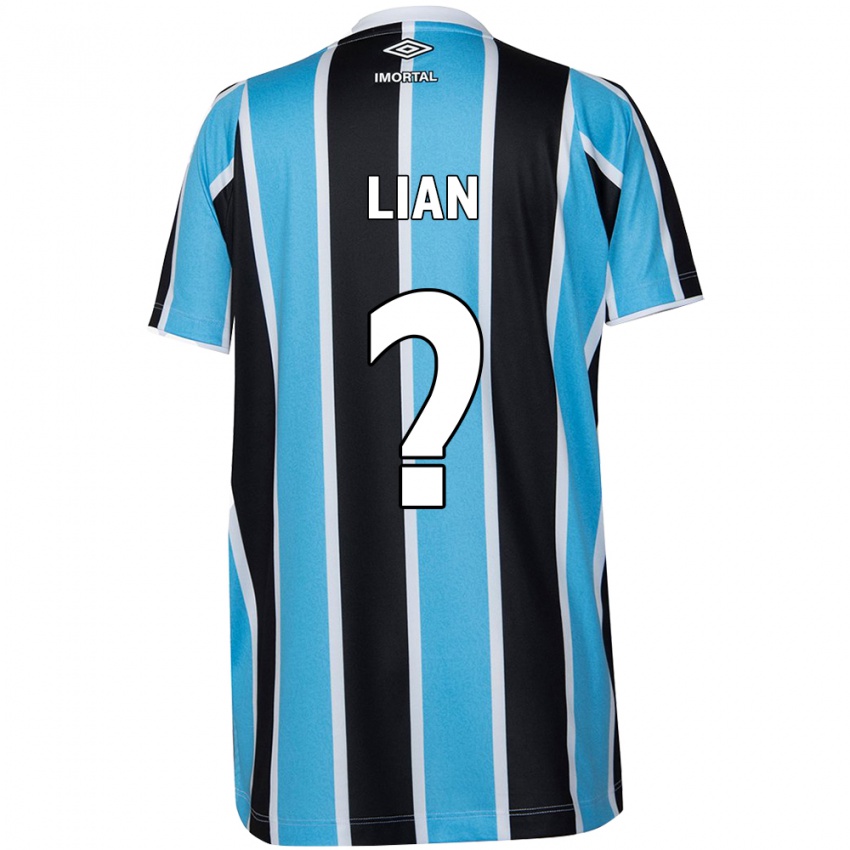 Criança Camisola Lian #0 Azul Preto Branco Principal 2024/25 Camisa Brasil