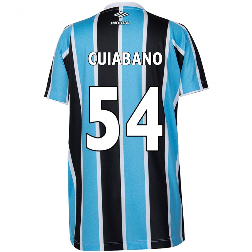 Criança Camisola Cuiabano #54 Azul Preto Branco Principal 2024/25 Camisa Brasil