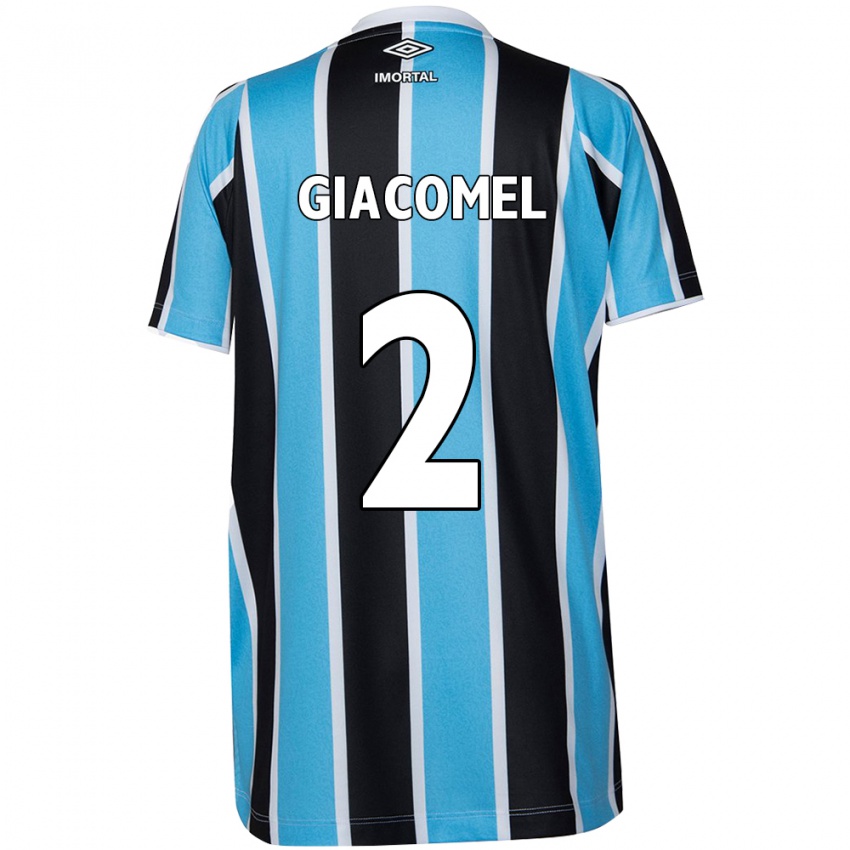 Criança Camisola Laís Giacomel #2 Azul Preto Branco Principal 2024/25 Camisa Brasil