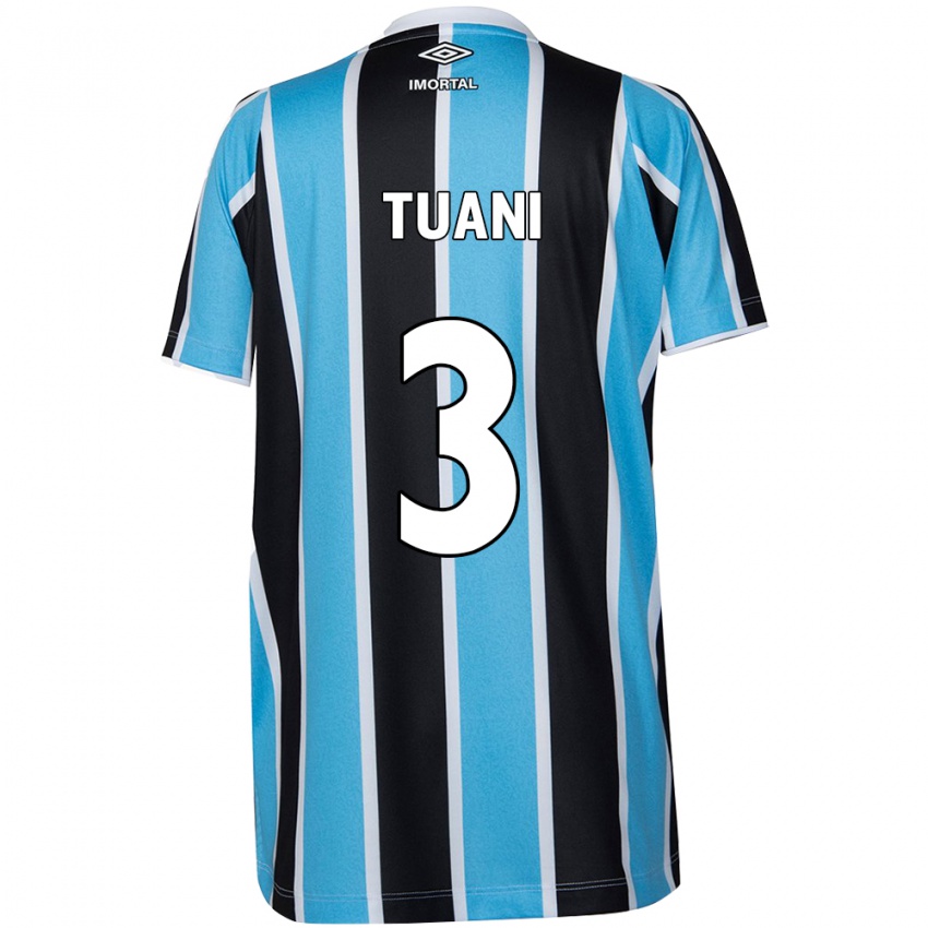 Criança Camisola Tuani #3 Azul Preto Branco Principal 2024/25 Camisa Brasil