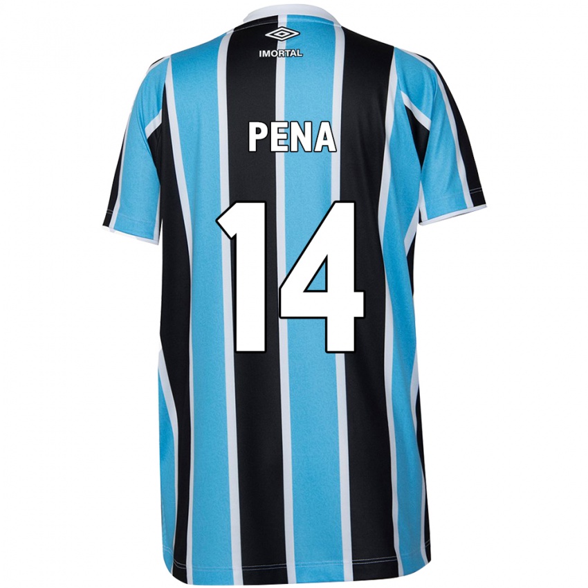 Criança Camisola Jessica Peña #14 Azul Preto Branco Principal 2024/25 Camisa Brasil