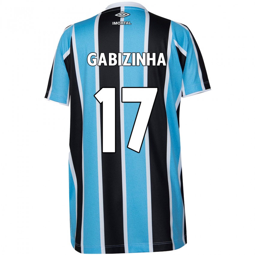 Criança Camisola Gabizinha #17 Azul Preto Branco Principal 2024/25 Camisa Brasil