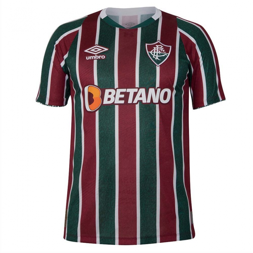 Criança Camisola Thiago Silva #6 Verde Castanho Branco Principal 2024/25 Camisa Brasil