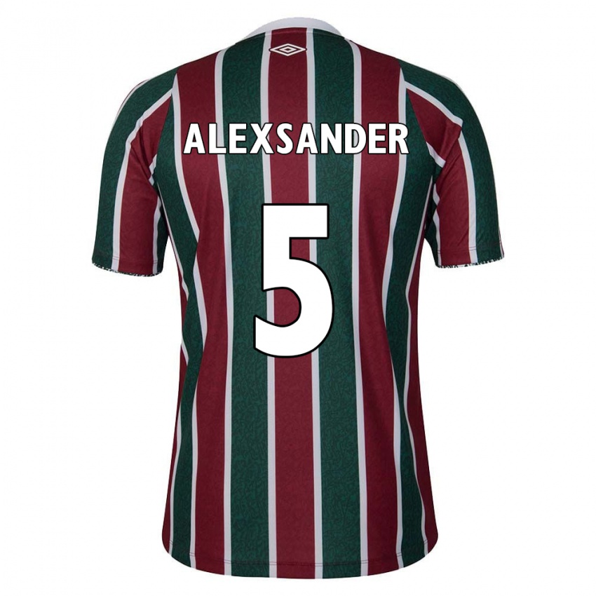 Criança Camisola Alexsander #5 Verde Castanho Branco Principal 2024/25 Camisa Brasil