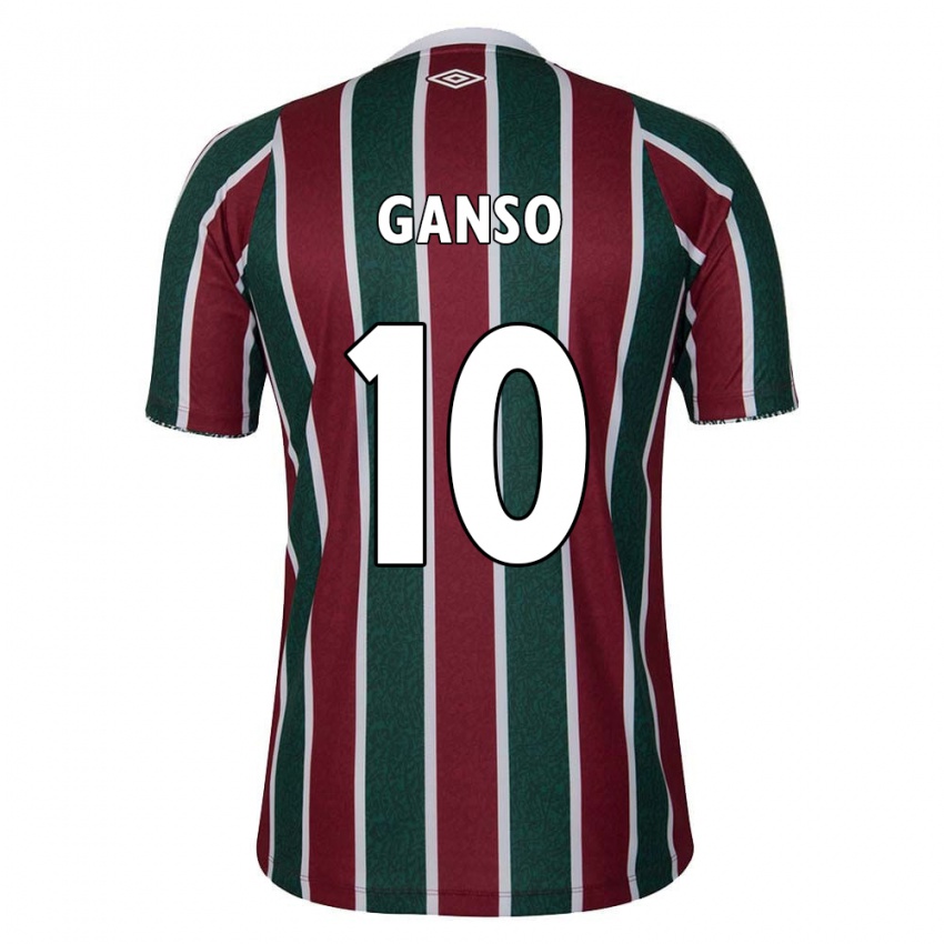 Criança Camisola Ganso #10 Verde Castanho Branco Principal 2024/25 Camisa Brasil