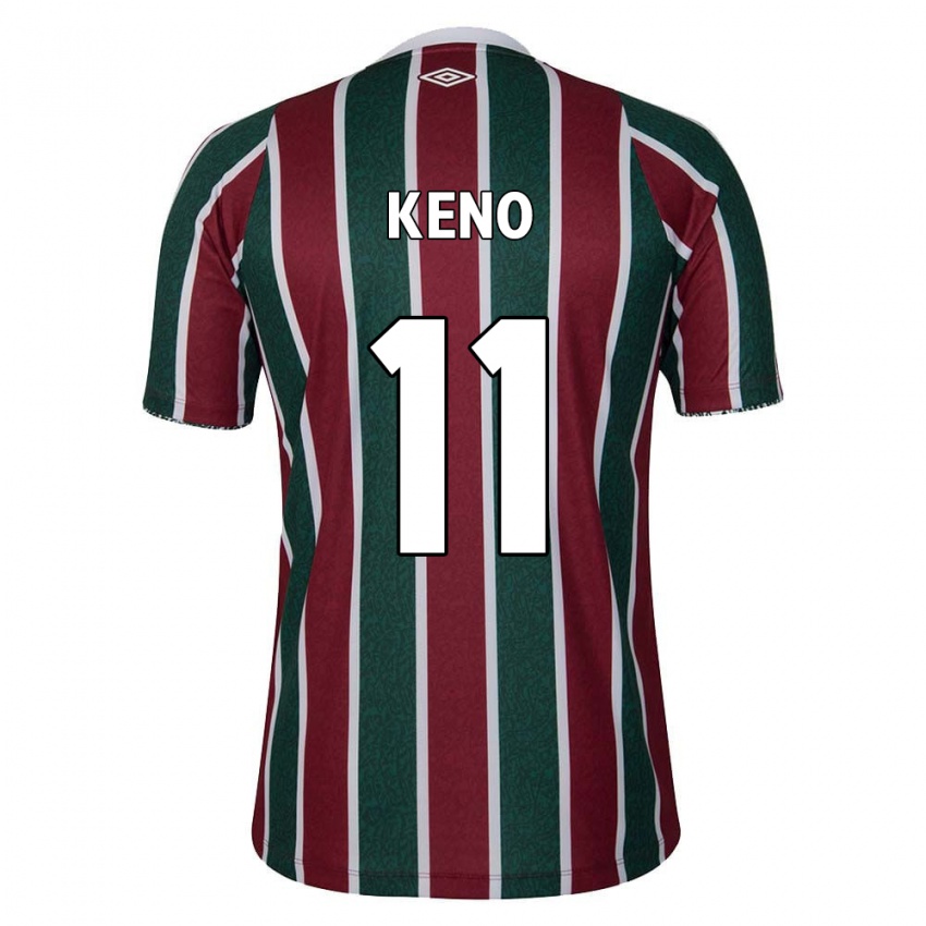 Criança Camisola Keno #11 Verde Castanho Branco Principal 2024/25 Camisa Brasil