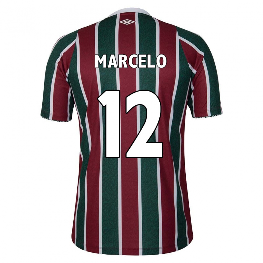 Criança Camisola Marcelo #12 Verde Castanho Branco Principal 2024/25 Camisa Brasil